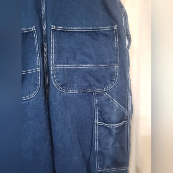 Liberty Overalls Carpenter Dark Denim 34x30 Worker Western Classic - Picture 5 of 7